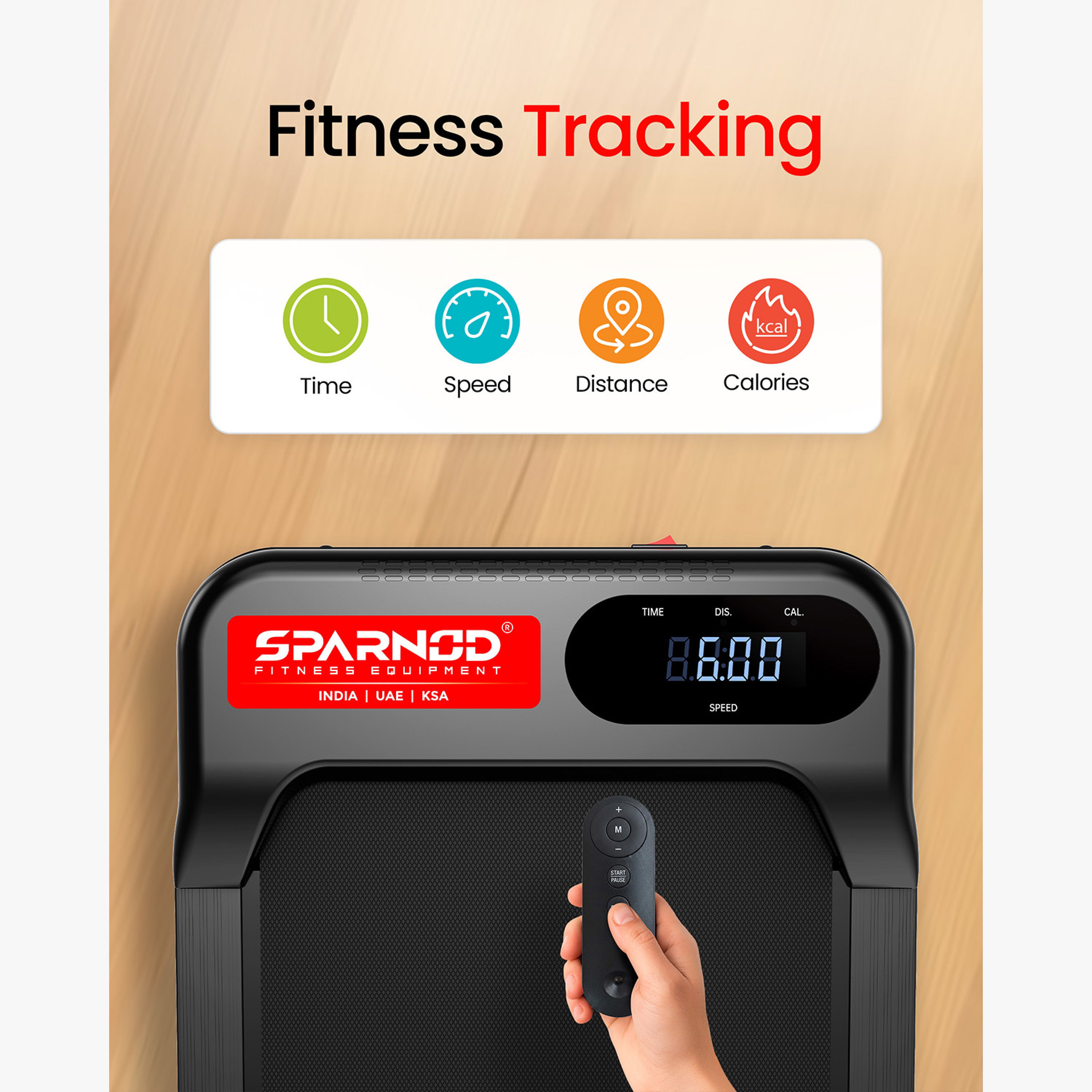 Sparnod Fitness Home Use Walking Pad - 2.5 HP