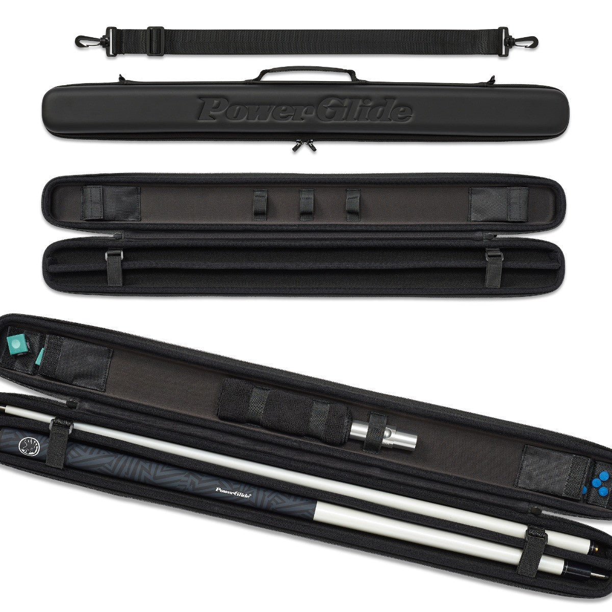 PowerGlide Svartur 2-Piece Cue Case